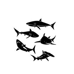 Shark Silhouette Shark Ocean Sea - SVG - SVG Download File - Plotter Cricut