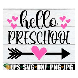 Hello Preschool, 1st Day Of Preschool, First Day Of Preschool, 1st Day Of School, Preschool, Cute Preschool, Girls Presc