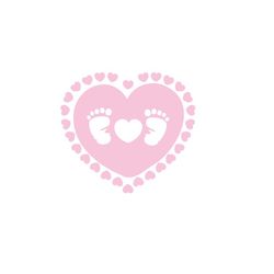 heart with baby feet heart with baby feet - svg download file - plotter file - crafting - plotter cricut