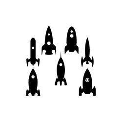 Rocket Silhouette - SVG Download File - Plotter File - Rocket - Plotter cricut DIY - Astronaut Space
