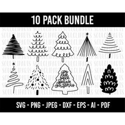 COD31-Christmas Tree Svg/ Christmas svg /joy Svg/believe SVG/Hand-drawn clipart /Cut Files Cricut/Silhouette