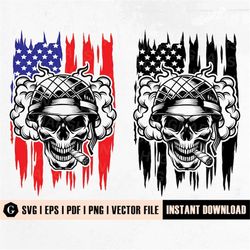 Us Soldier Skull Svg | Us Veteran svg | Us Army Svg | US Military Svg | Patriotic svg | Soldier Svg Shirt | Memorial day