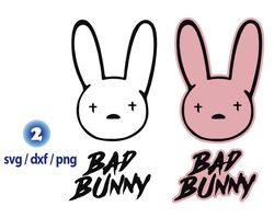 Bad Bunny SVG, Bad Bunny Logo SVG, El Conejo Malo SVG, Bad Bunny png, Bad Bunny
