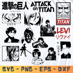 Attack on Titans Bundle SVG ,Attack on Titans Character, Attack on Titans svg bundle, Attack on Titans cutting files .
