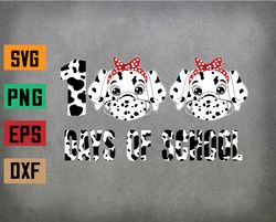 100 Days of School Dalmatian Dog Wearing Mask Svg, Eps, Png, Dxf, Digital Download