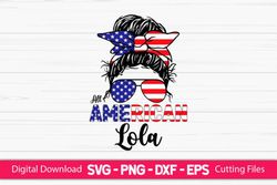All American Lola Messy Bun Svg, Messy Bun Girl Svg, Messy Bun Girl Png, All American Lola Messy Bun Png, Messy Bun Svg,