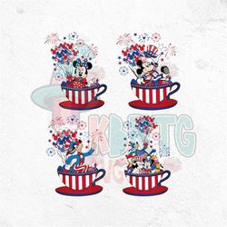 4th of July Tea Cup Balloons PNG, Patriotic Snackgoals, Best Day Ever PNG, God Bless America PNG, 4th of July, Independe