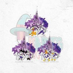 100 Years of Wonder Mickey Minnie 2023 PNG, D23 Expo, 2023 Exhibition Daisy Donald, 100th Anniversary, Magical Castle An