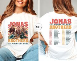 Jonas Brothers Tour Tshirt, Jonas Brothers Merch Shirt, Five Albums One Night Tour Shirt Jonas Brothers Fan Shirt
