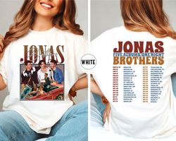 Jonas Brothers Vintage T-shirt, Jonas Five Albums One Night Tour Shirt, Jonas Brothers 2023 Tour Shirt, 90's Jonas Shirt