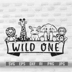 Wild One svg | 1st Birthday svg | Birthday Shirt svg | Birthday Banner svg | Zoo Animal svg | Wild Animal svg | Wild Bir