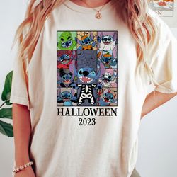 Vintage Disney Stitch Halloween Shirt, Stitch Halloween Pumpkin Shirt, Stitch Horror Halloween Shirt, Disney Skeleton
