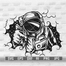 Astronaut Smoking Joint svg | Cannabis Clipart | Marijuana Illustration | Weed Digital Design | 420 Shirt Cutfile | Rast