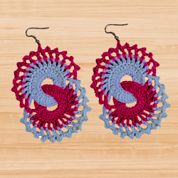 A Crochet earrings pdf pattern