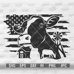 US Farm Cow svg | US Cow Monogram | Cow Owner svg | Farm Life svg | US Farm Owner svg | Cow Clipart | Cow Cutfile | Cow