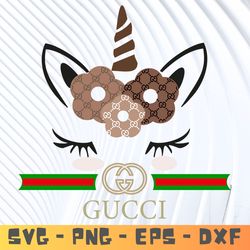 Logo gucci unicorn Brand Svg, Fashion Brand Svg, unicorn gucci logo Silhouette Svg File Cut Digital Download.