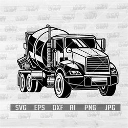 Concrete Mixer Truck Svg | Cement Mixer Svg | Truck Svg | Construction Svg | Truck Driver Svg | Mixer Truck Clipart | Co
