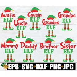 Elf Family. Matching Christmas family. Matching family Christmas. Matching elf family. Family Christmas,Christmas svg. F