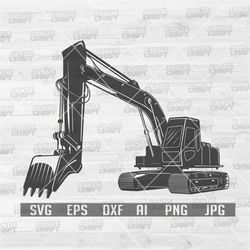 Excavator Clipart | Excavator Png | Excavator Svg | Excavator Illustration | Excavator Stencil | heavy Equipment svg | P