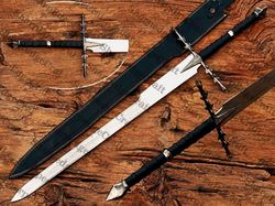 Lords of the Ring Handmade Ringwraith's Nazgul Replica Sword Groomsmen gift/Gift For Boy Friend/Gift For Husband