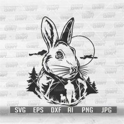 Rabbit Hunting svg | Cute Bunny Clipart | Easter Egg Hunt Shirt png | Farm Animal dxf | Camper Life dxf | Outdoor Campin