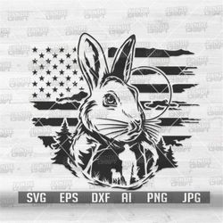 US Rabbit Hunting svg | Cute Bunny Clipart | Easter Egg Hunt Shirt png | Farm Animal dxf | Camper Life dxf | Outdoor Cam