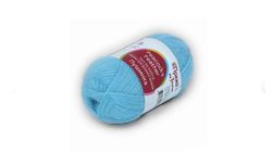 ECO Premium Series, Peacock's Feather, Yarn for Hand knitting, Crochet, goat down, merino wool, light BLUE, Troitsk Yarn