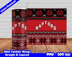 Raptors Tumbler Design PNG, 20oz Skinny Tumbler Sublimation Template, Basketball Raptors, Straight and Tapered Design,