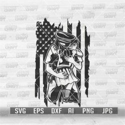 US Police Mom and Daughter svg | Policewoman Clipart | Mother's Day Cutfile | MomLife Shirt png | Mama & KidLife dxf | M
