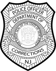 NEW JERSEY POLICE OFFICER DEPARTMENT BADGE VECTOR SVG DXF EPS PNG JPG FILE