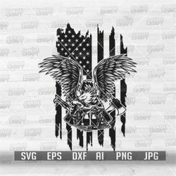 US Eagle Fire Fighter svg | Firefighter png | Fire Fighter Clipart | US Fire Fighter Cutfile | US Fireman svg| American