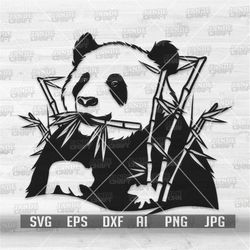 Cute Panda svg | Panda Clipart | Panda Cutfile | Cute Panda png | Panda Shirt svg | Panda Lover svg | Cute Panda Clipart
