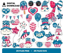 Bundle Layered Svg, July 4th Svg, Love Svg, Usa Svg, Digital Download, Clipart, PNG, SVG, Cricut, Cut File