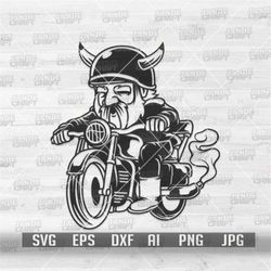 Biker Viking svg | Warrior Rider Clipart | Valhalla Ride Stencil | Sports Fighter Dad Shirt png | Bike Rally Norse Myth