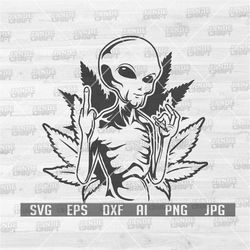 Alien Smoking Joint svg | Alien Svg | Alien Png | Alien Clipart | Alien Weed Svg | Cannabis Svg | Marijuana svg | weed s