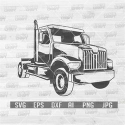 Semi Truck svg | Trucker Clipart | Truck Driver Dad Cutfile | Truck Owner dxf | Heavy Equipment Stencil | Skilled Work S