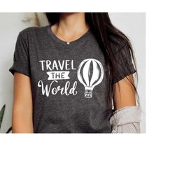 World Traveler shirt, Travel Tshirt, Travel Lover Tshirt, Airplane Mode Shirt, Vacation Shirt, World Map Shirt, 013