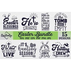 Easter Bundle SVG file for cutting machines - Cricut Silhouette Easter eggs SVG Easter bunny svg Easter Jesus Christ Eas