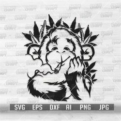 Monkey Smoking Joint svg | Smoking Weed svg | Cannabis svg | Marijuana svg | Monkey svg | Monkey Clipart | Monkey Cutfil