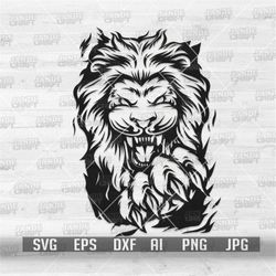 Scratch Beast Lion Claw svg | King of the Jungle Clipart | Wild Animal Cut File | Safari Stencil | Wild One Birthday Par