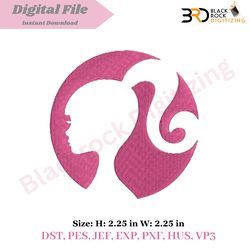 barbie doll face embroidery design for machine embroidery | barbie digital | instant download