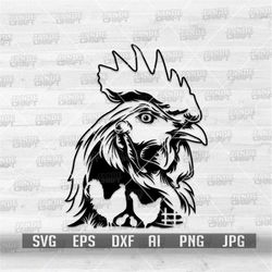 Chicken Scene svg | Chicken svg | Chicken Clipart | Chicken Cutfile | Farm Animal svg | Farm Life svg | US Farm Monogram