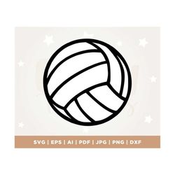Volleyball SVG, Cut File, Cricut, Png, Svg, sublimation, clipart, silhouette, Volleyball cut file, svg, png, instant dow