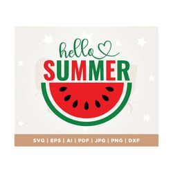 Summer welcome sign svg, Glow forge laser file, Hello Summer Watermelon Sign, Cricut cut file, Cut File, Cricut, Png, Sv