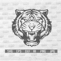 Tiger Head svg | Tiger svg | Tiger png | Tiger Clipart | Tiger Cutfile | Tiger Cutting File | Wild Animal svg | Tiger Sh