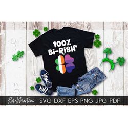 100 Bi-Rish SVG file for cutting machines Cricut, Silhouette Saint Patrick's Day SVG Bisexual svg Irish svg Bisexual Pun