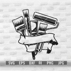Home Painter svg | Painting Service Monogram | Painting Tools Clipart | Painting Tools Gifts Cutfile | Painting Tool svg