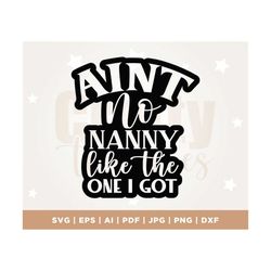 Aint no Nanny like the one I got SVG, New Grandmother SVG, Promoted to Nana SVG, Grand Mother svg, Grandmother svg, png,