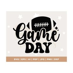 Game day, Football, drawing, stitches, SVG cut file for shirt, for Cutting Machine, Silhouette Cameo, Cricut, Commercial