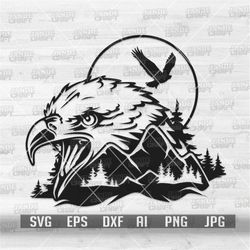 Eagle svg | Eagle Head svg | Eagle Clipart | Eagle Cutfile | Eagle Shirt svg | Eagle png | Wild Bird svg | Eagle Head St